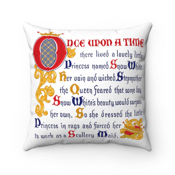 Once Upon A Time Square Pillow