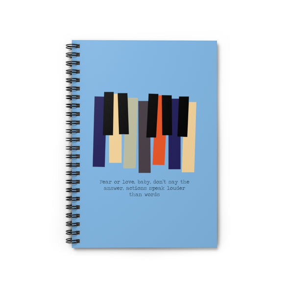 Louder Than Words Spiral Notebook - Ruled Line