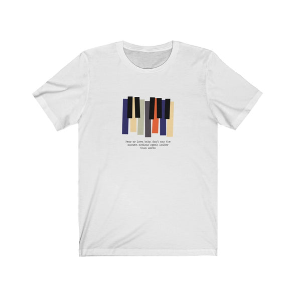 Louder Than Words Piano Short Sleeve Tee