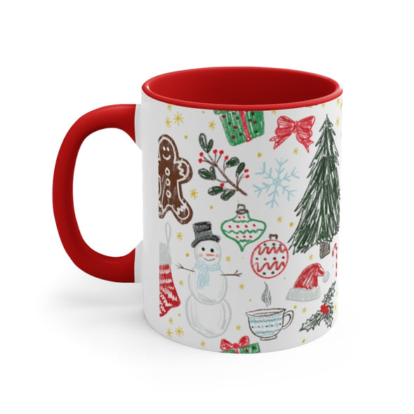 Christmas Accent Coffee Mug, 11oz