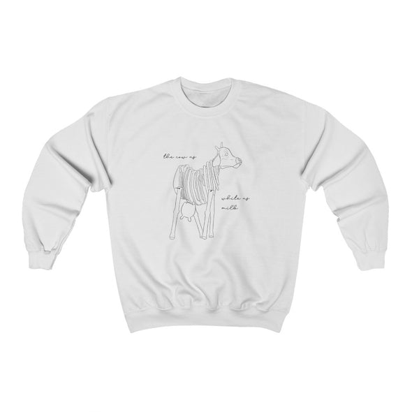 Milky White Crewneck Sweatshirt