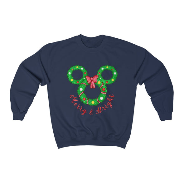 Merry Wreath Crewneck Sweatshirt