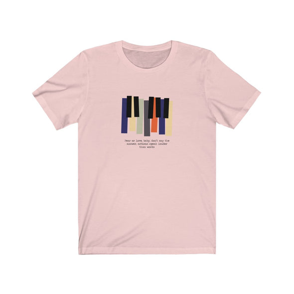 Louder Than Words Piano Short Sleeve Tee